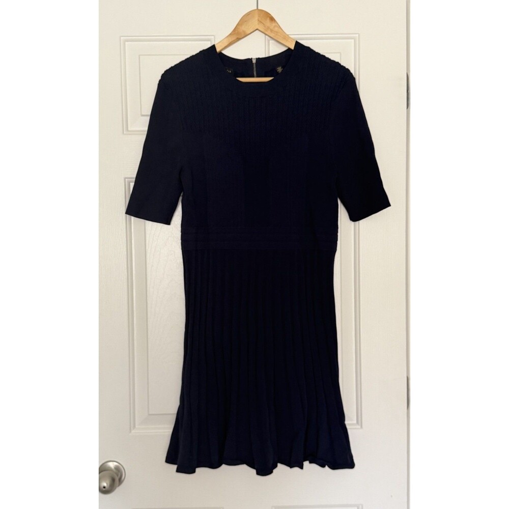 Ted Baker Olivinn Mix Stitch Sweater Dress Size 6 Ted/US XL Navy Blue